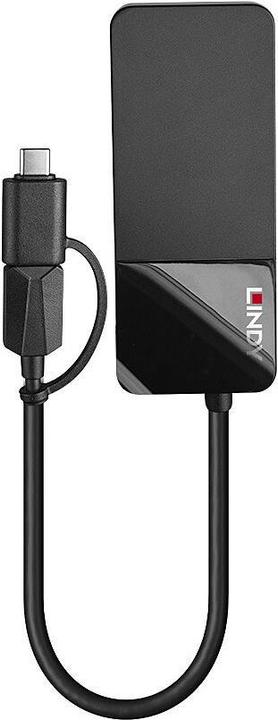 Actual product image Lindy Video adapter USB type A male to HD-15 (VGA), HDMI (USB-A, USB-C, 1 portion)