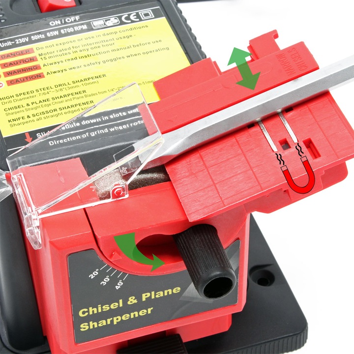 Produktbild Wiltec Schleifmaschine Schärfgerät 65W Messer Werkzeug schleifen schärfen