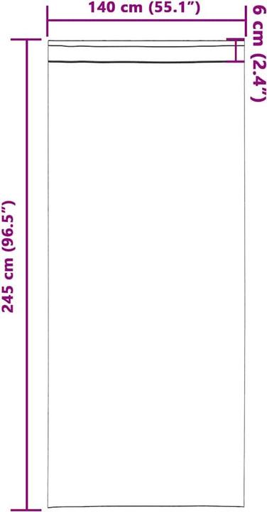 Actual product image VidaXL Curtains (245 x 140 cm)