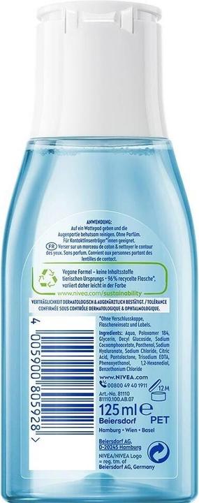 Actual product image NIVEA Sanfter Augen Make-up Entferner (125 ml)