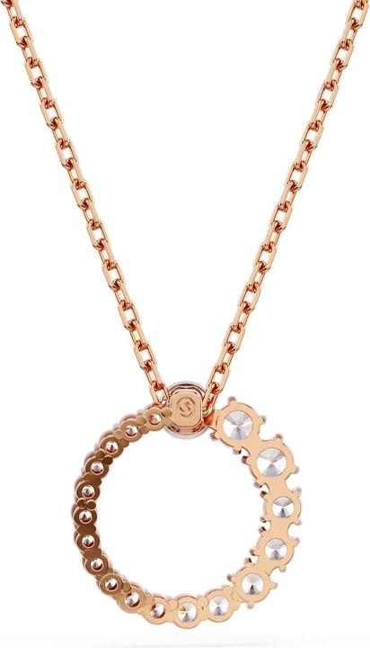 Actual product image Swarovski Matrix necklace crystal bead round cut white rose gold (Swarovski Metal)