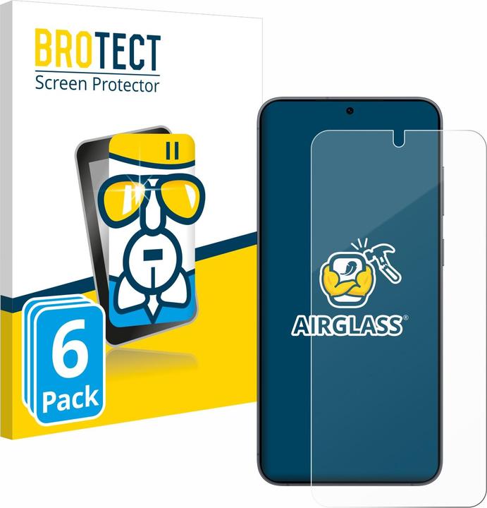 Produktbild BROTECT Schutzglas Schutzfolie Displayschutz Display Schutz Glas Folie klar (6 Stück, Samsung Galaxy S25)