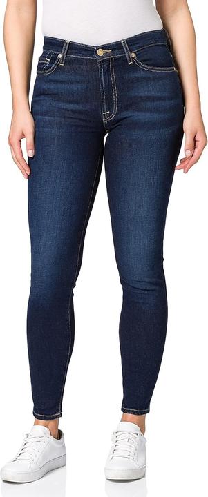 7 For All Mankind Dames Hw Skinny Crop Rinsed Blue (W25/L30)