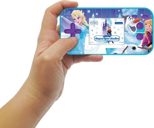 Actual product image Lexibook JL2367FZ Disney Frozen The Ice Queen ELSA Compact Cyber Arcade Portable Game Console, 1
