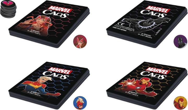 Actual product image Hasbro Gaming Marvel Mayhem card game with Marvel superheroes, family game from 8 years, quick and easy er (Italian)