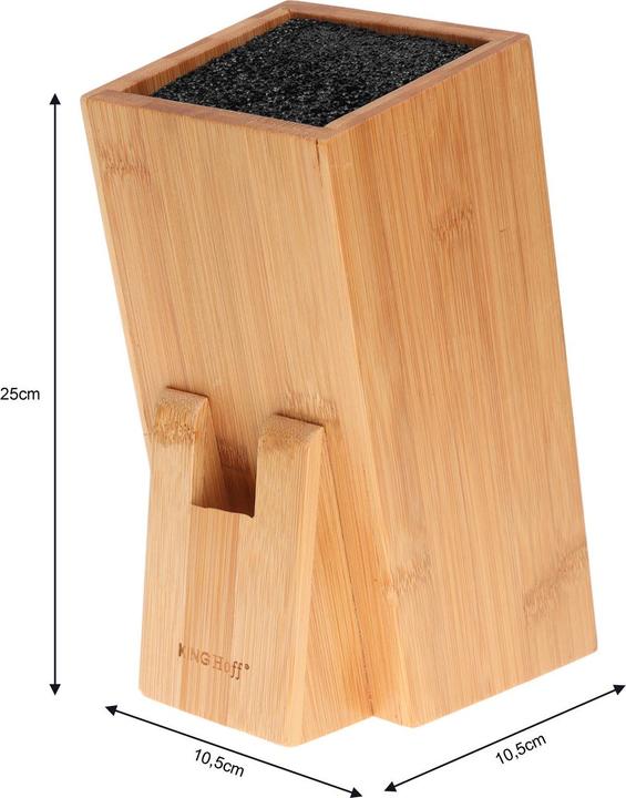 Produktbild Kinghoff Messerblock aus Bambus