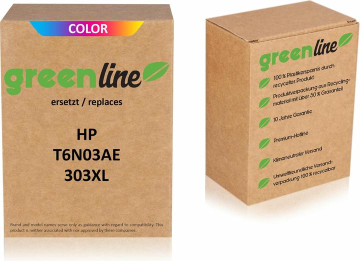 Actual product image Inkadoo Print cartridges greenline replaces HP T6N03AE / 303XL print head cartridge, color color (Color)