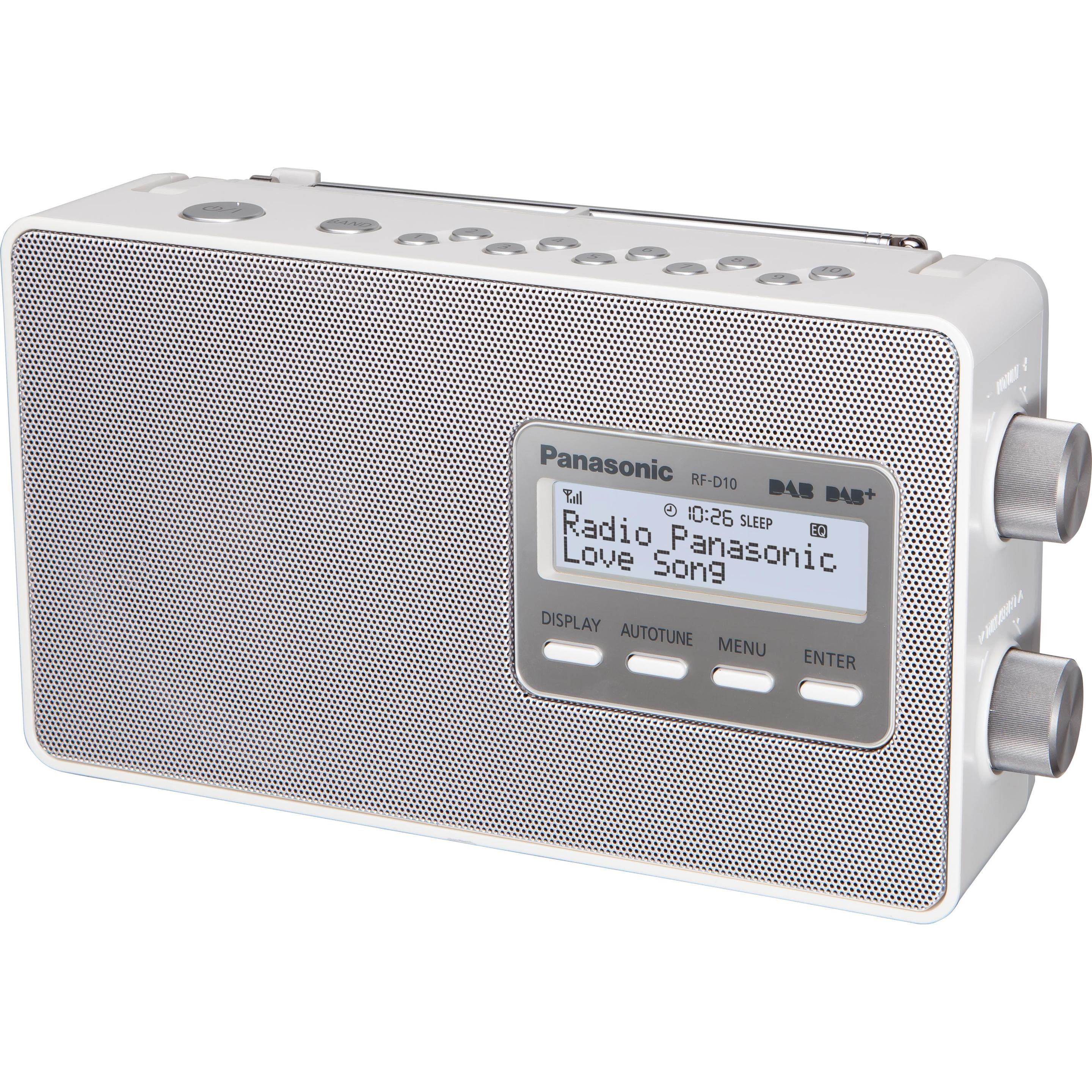 Panasonic Rf-D10eg (DAB+, FM), Radio, Weiss