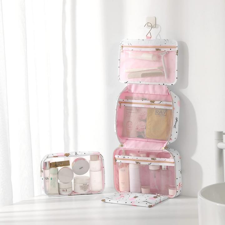 Produktbild Only-Bags.Store Kulturbeutel zum Aufhängen Reisekosmetiktasche Grosse wasserdichte Kosmetiktasche