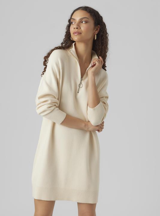 Image du produit Vero Moda VMGOLDNEEDLE LS HIGHNCK ZIPPER DRESS REP Robe en maille (XL)