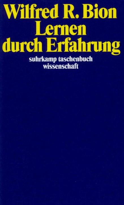 Produktbild Lernen durch Erfahrung (Deutsch, Wilfred R. Bion)