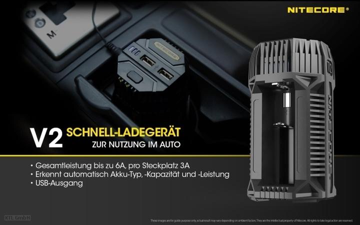 Produktbild Nitecore V2 - Kfz-Ladegerät