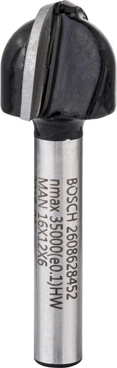 Produktbild Bosch Professional Zubehör Hohlkehlfräser, 6 mm, R1 8 mm, D 15,9 mm, L 12,3 mm, G 45 mm