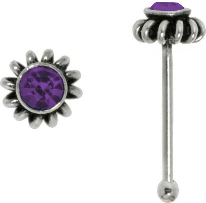Actual product image Bijouteria Nose piercing (Silver 925, Crystal)