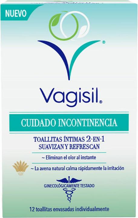 Immagine prodotto Vagisil Salviette intime per l'incontinenza 12 unità (Lozione per il lavaggio intimo)