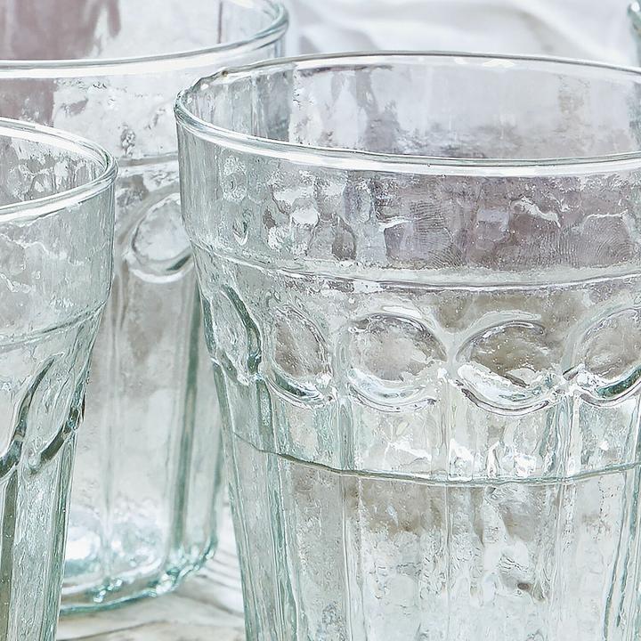 Image du produit Loberon Glas 4er Set Alizande klar/grün (0.35 l, 4 x)
