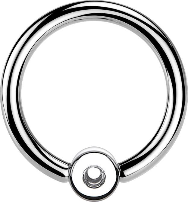 Produktbild Star Piercing Ball Closure Ring silber Kugel mit 0.8 mm Gewinde (ohne Messing, Titan)