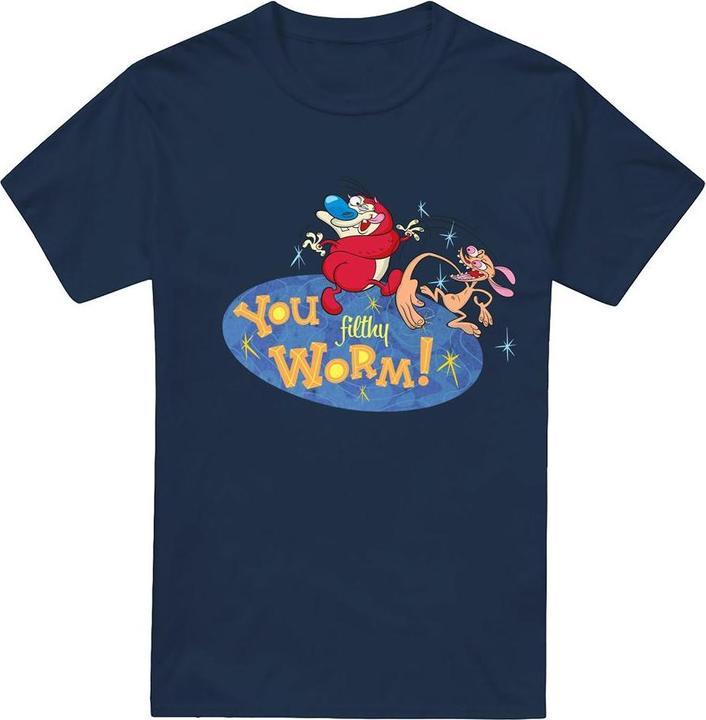 Immagine prodotto Ren & Stimpy You Filthy Worm! Maglietta Uomo (3XL)