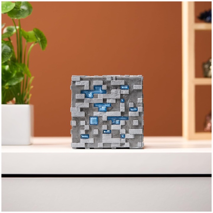 Actual product image Noble Collection Minecraft Replica Illuminating Diamond Ore Cube 10 cm