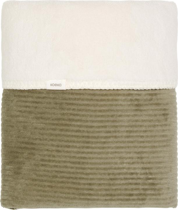 Actual product image Koeka Baby blanket plush Vik moss (75 x 100 cm)