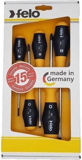 Actual product image Felo Screwdriver set with 2K handle, 5 pieces