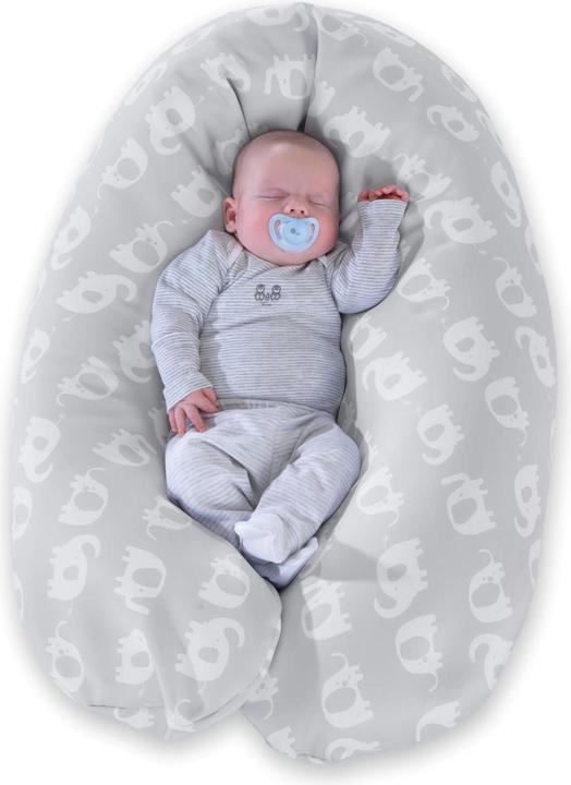 Actual product image Theraline Nursing Pillow "The Comfort" with Spelt Filling incl. Cover 180 cm (180 cm)