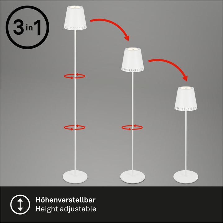 Produktbild Briloner Akku LED Stehleuchte (400 lm)