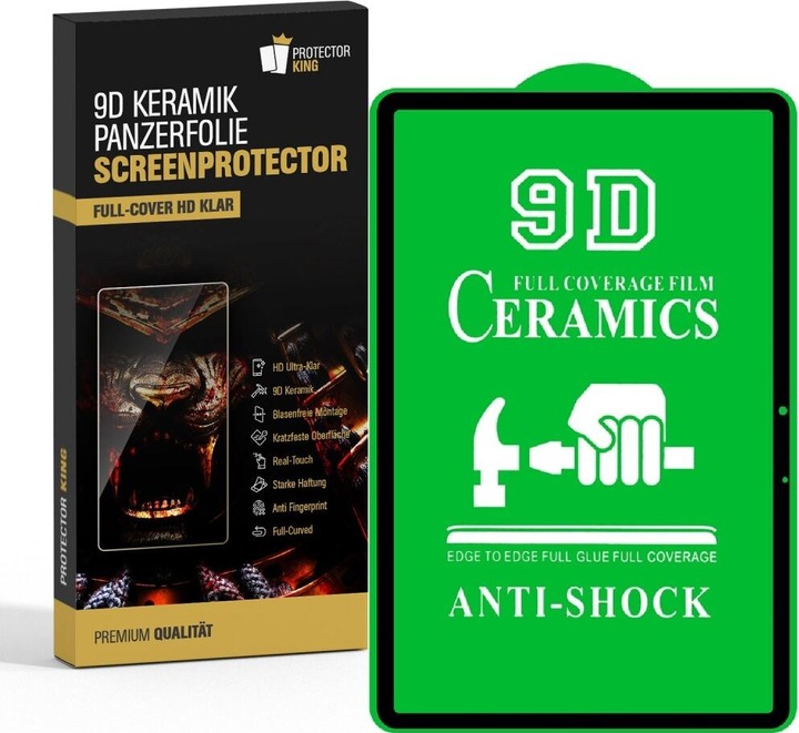 Produktbild Protectorking 3x Ceramic-Glass Full Cover HD Klar (3 Stück, Galaxy Tab S8 Ultra)