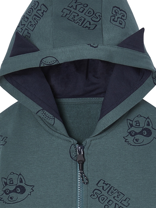 Produktbild Vertbaudet Jungen Kapuzensweatjacke mit Ohren und Recycling-Polyester (98)