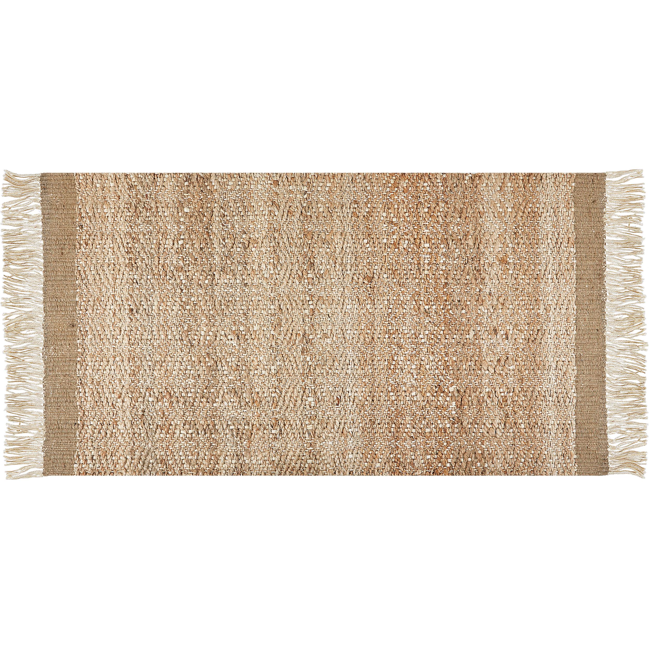 Beliani, Teppich, Teppich aus Jute Beige 80 x 150 cm ABANA (80 x 150 cm)