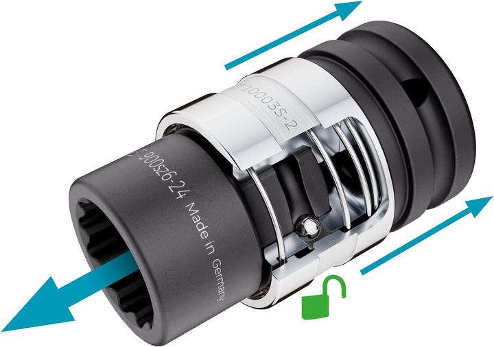 Productafbeelding HAZET Slag-, machineschroevendraaier doppenset (dubbele zeskant) 900SZ6/11 8-delig. (32 mm, 19 mm, 24 mm, 22 mm, 21 mm, 27 mm, 30 mm, 36 mm)