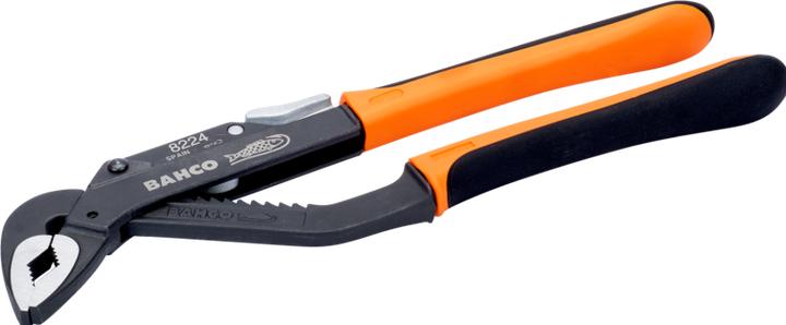 Actual product image Bahco ERGO water pump pliers with sliding joint and 2-component handle, burnished 400 mm (400 mm)