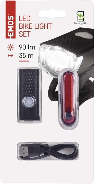 Produktbild Emos Fahrradleuchten (90 lm, 20 lm)