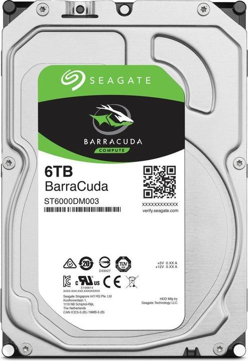 Produktbild Seagate BarraCuda (6 TB, 3.5", SMR)