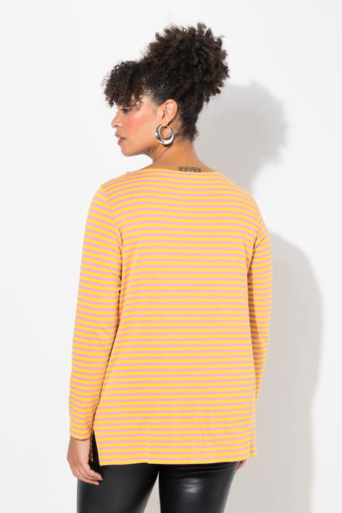 Immagine prodotto Miamoda Ringelshirt, A-Linie, abnehmbare Blüten-Brosche (54)