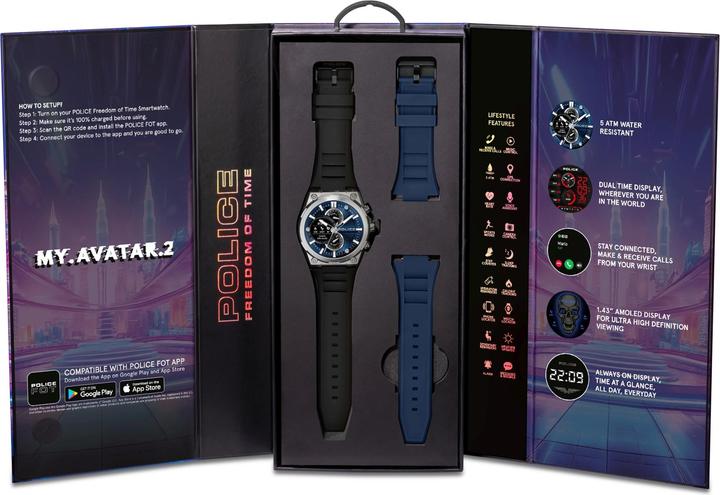 Image du produit Police Freedom of TIme Smartwatch (47.50 mm)