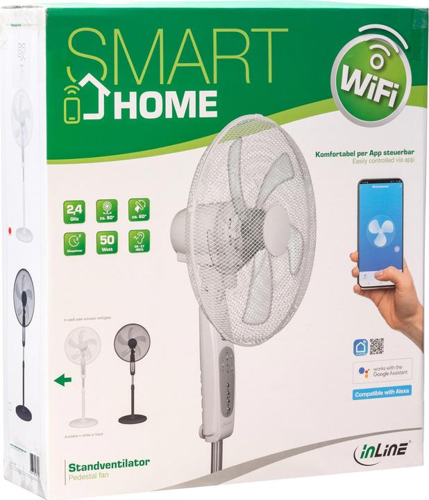Productafbeelding InLine SmartHome Stand Ventilator (57 dB)