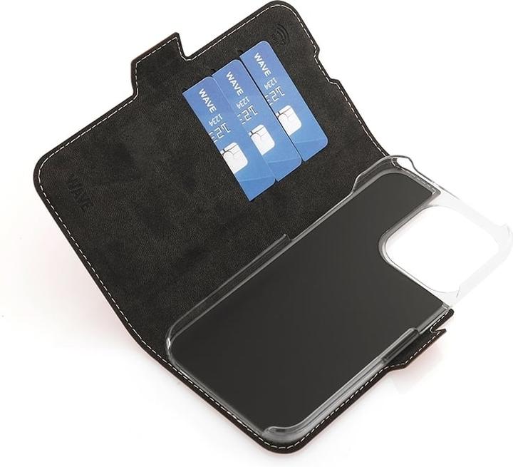 Produktbild Wave BookCase -suojakotelo, MagSafe-yhteensopiva, iPhone 15 Pro, ruusukulta (Apple iPhone 15 Pro)