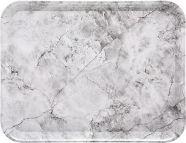 Actual product image Five TRAY 33X43 MELA WHT MARBLE