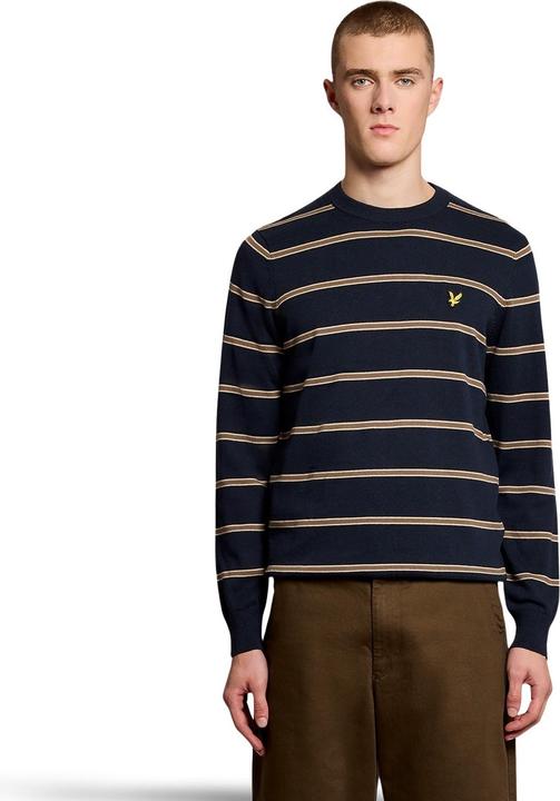 Produktbild Lyle and Scott Gestreifter Baumwollpullover (M)