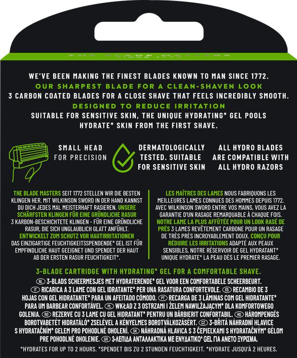 Nutritional values and ingredients Wilkinson Hydro 3 (8 x)