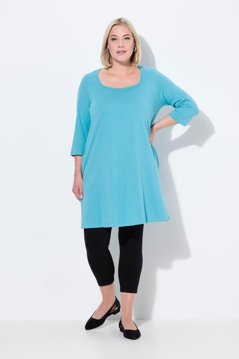 Produktbild Ulla Popken Longshirt, A-Linie, Carré-Ausschnitt, 3/4-Arm (50, 52)