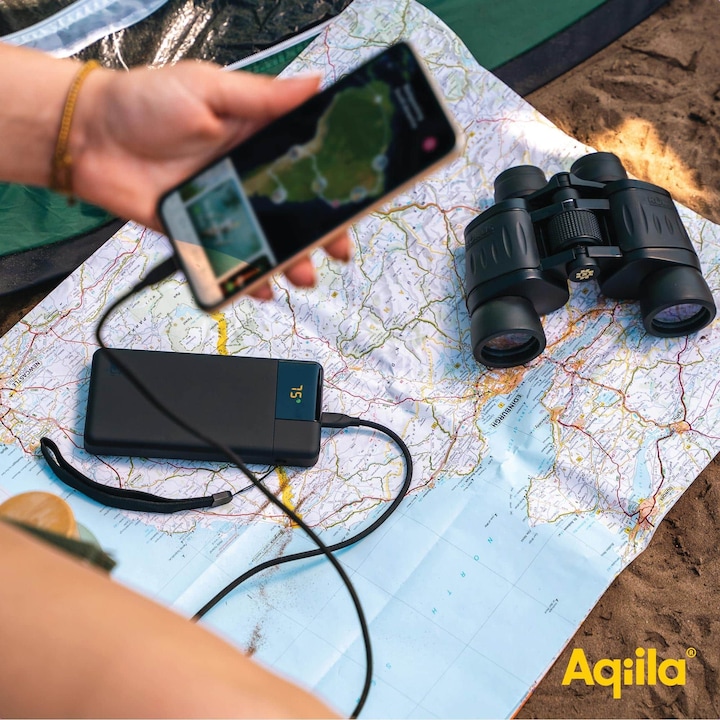 Actual product image Aqiila Powerbird B20B+ - Powerbank 20000 mAh, 65W - Black (20000 mAh, 65 W, 74 Wh)