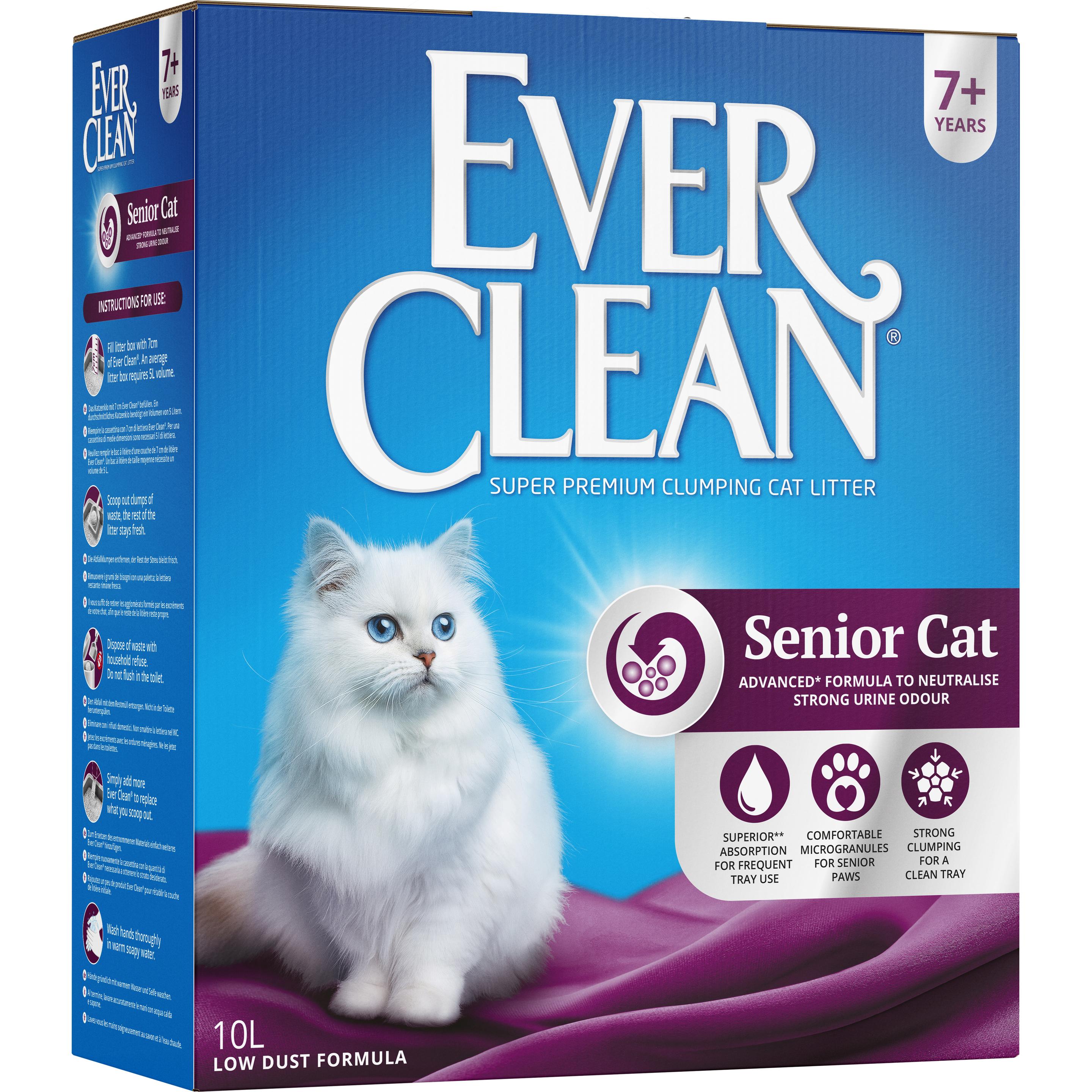 2x10l Ever Clean Senior Litière agglomérante pour chats