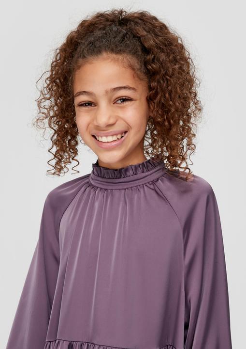 Actual product image s.Oliver Kleid Satinkleid mit gestuftem Rock (140)