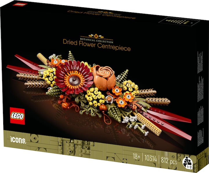 Actual product image LEGO Dried flower arrangement (10314, LEGO Icons, LEGO Botanical)