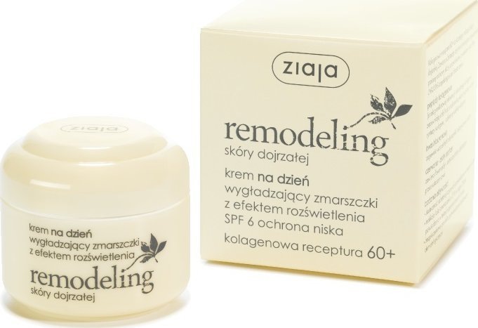 Ziaja Remodeling für reife Haut 60+ Falten glättende Tagescreme SPF6 50ml (W) (50 ml, Tagescreme, Bis SPF 10)