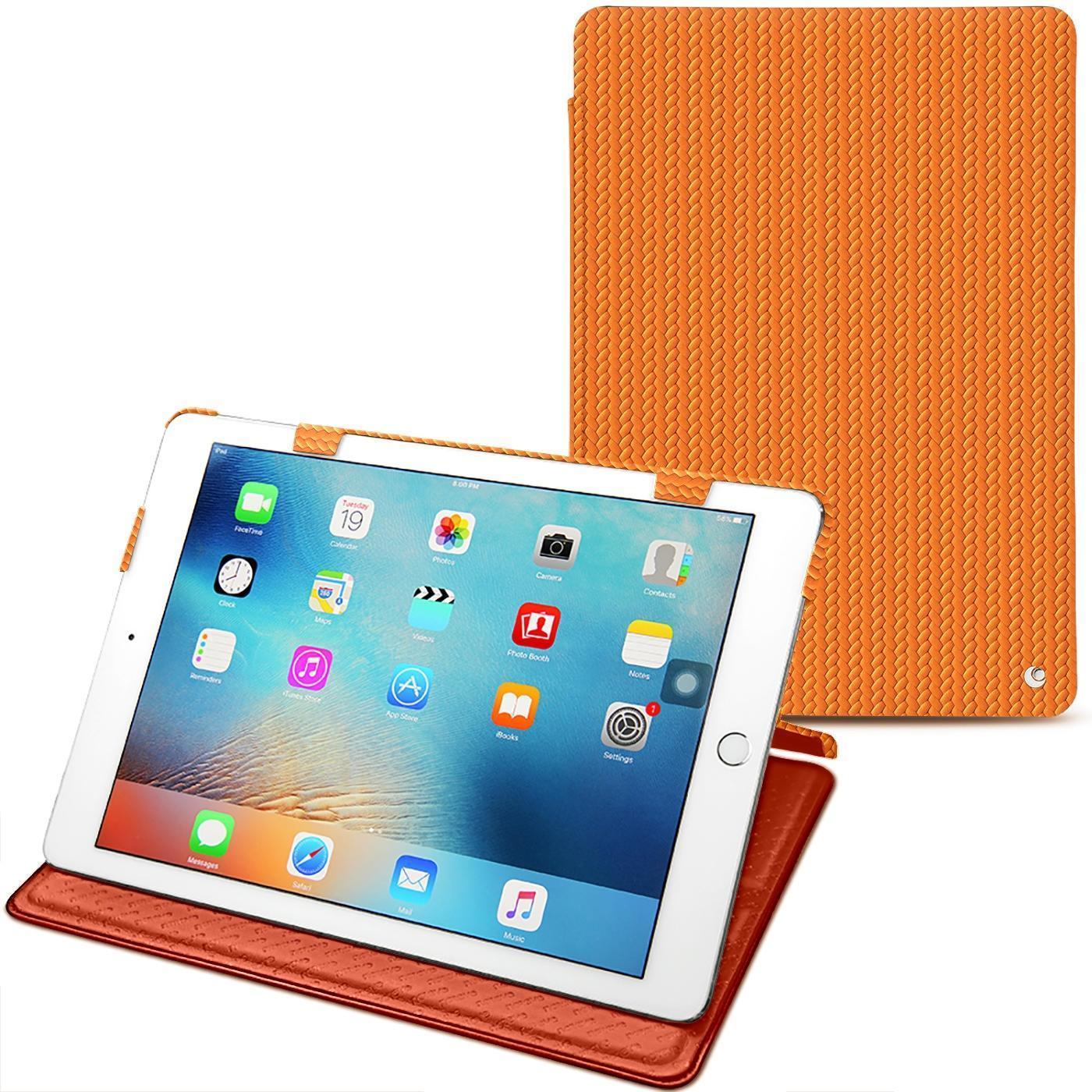 Noreve Lederschutzhülle horizontal (iPad Pro 9.7 2016 (1. Gen)), Tablet Hülle, Orange