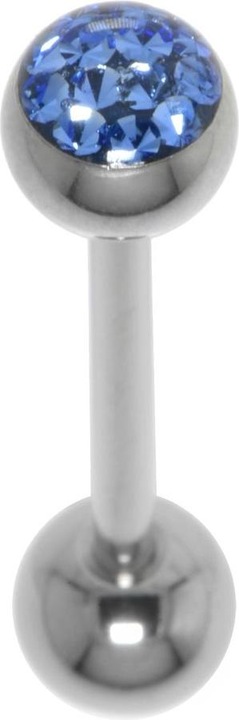 Produktbild Bijouteria Zungenpiercing (Epoxiharz, Kristall, Chirurgenstahl 316L)