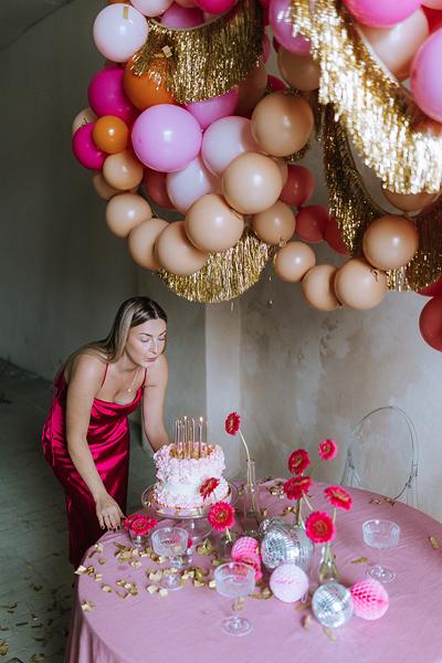 Image du produit Partydeco Ballons à chaîne Linking Ballon décoratif rose 33cm, 20 pièces (1 x)
